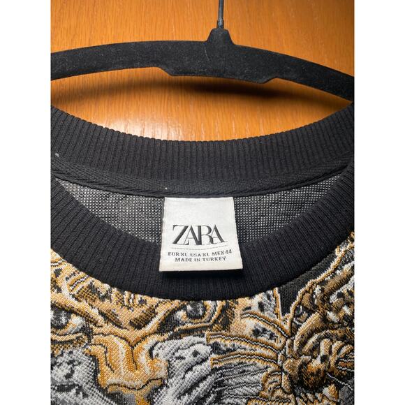Zara Men's - Tiger Jacquard Quilted Sweater - Excellent! - Picture 5 of 16